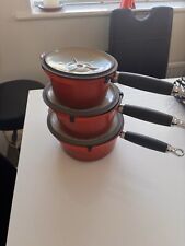 Creuset saucepan set for sale  LANGPORT