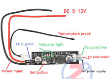 Usado, 5V12V/12V 4-wire /2-3wire PWM fan temperature control speed controller DIY comprar usado  Enviando para Brazil