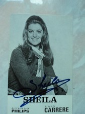 Sheila autographe carte d'occasion  Le Mesnil-Saint-Denis