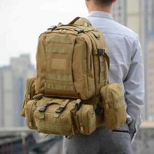 Mochila tática 50L mochilas 4 em 1 Molle bolsas esportivas caminhadas ao ar livre acampamento  comprar usado  Enviando para Brazil