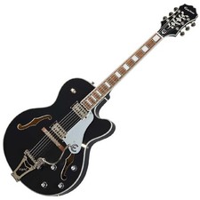 Guitarra elétrica Epiphone Emperor Swingster preta brilhante envelhecida, versátil, usada comprar usado  Enviando para Brazil