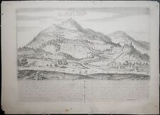 stampa antica Monte Cassino Abbazia San Benedetto 1705 De Fer veduta San Germano comprar usado  Enviando para Brazil