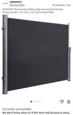 Songmics retractable side for sale  Auburn