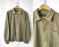 Usado, Jaqueta de trabalho francesa lavada espinha de peixe - Estilo anos 60 vintage - Verde exército comprar usado  Enviando para Brazil