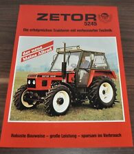 Zetor 5245 Specyfikacja ciągnika Broszura Broszura Broszura na sprzedaż  PL