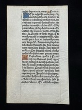 c.1490 Illuminated MEDIEVAL Vellum BIBLE Incunable AVE MARIA Book of Hours comprar usado  Enviando para Brazil