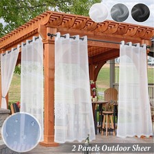 Outdoor sheer curtains for sale  UK
