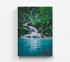Leinwandbild berge wasserfall gebraucht kaufen  Essen