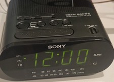 Rádio relógio Sony Dream Machine ICF-C218 FM/AM alarme soneca testado funciona comprar usado  Enviando para Brazil