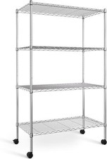 Prateleira YSSOA 4-6 camadas rack de metal prateleiras de arame prateleiras de armazenamento resistentes comprar usado  Enviando para Brazil