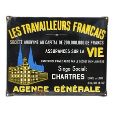 Ancienne plaque émaillée d'occasion  Expédié en Belgium