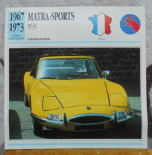 Fiche matra sports d'occasion  Le Grand-Lucé
