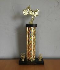 Troféu de motocicleta carro e bicicleta show prêmio base de mármore escavadeira dourada 1º lugar 2012 comprar usado  Enviando para Brazil