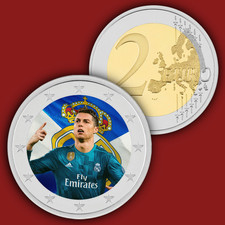 Usado, Moeda colorida/unc RONALDO REAL 2 euros comprar usado Usado, Moeda colorida/unc RONALDO REAL 2 euros comprar usado  Enviando para Brazil