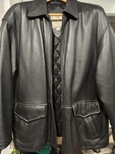 Leather black jacket for sale  Concord