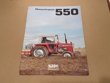 Folheto de vendas de trator agrícola Massey Ferguson 550 1979 com 12 páginas mercado do Reino Unido comprar usado  Enviando para Brazil