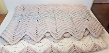 Chevron afghan beige for sale  Remus