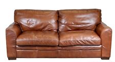 SOFÁ DE 3 LUGARES LUXO VIVA DESIGNER ITALIANO COURO BRONZEADO, usado comprar usado  Enviando para Brazil