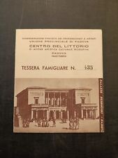 Tessera pnf confederazione usato  Zelo Buon Persico