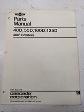 Cascade parts manual for sale  Saint Cloud