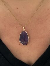 Collier doré améthyste d'occasion  Chalon-sur-Saône