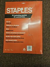 Staples glossy laminating for sale  DROITWICH