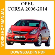 Opel Corsa 2006 2007 2008 2009 2010 2014 oficina manual de serviço de reparo download comprar usado  Enviando para Brazil