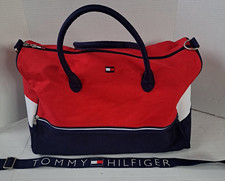 Bolsa de mão Tommy Hilfiger Weekender DUFFEL academia azul marinho vermelha branca, usado comprar usado  Enviando para Brazil