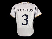 Camisa de futebol Roberto Carlos Real Madrid assinada 23/24 certificado de autenticidade comprar usado  Enviando para Brazil