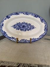 Oval blue white for sale  Fishers