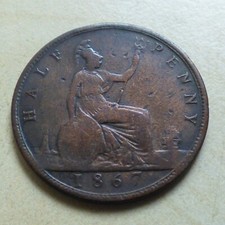 Victoria half penny for sale  LUDLOW