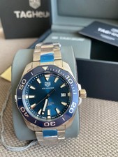 Relógio de pulso masculino Tag Heuer Aquaracer mostrador azul 43mm WAY101C.BA0746 quartzo comprar usado  Enviando para Brazil