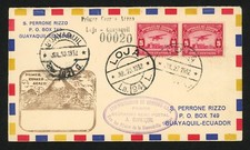 1932 Equador Primeira Capa de Voo Loja-Guayaquil Primer Correo Areo, Correio Aéreo Raro comprar usado  Enviando para Brazil