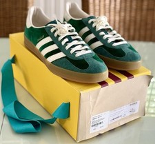 Tênis masculino Gucci x Adidas de propriedade suave verde veludo gazela EUA 12 etiquetas na caixa comprar usado  Enviando para Brazil