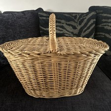 Vintage large wicker for sale  STOKE-ON-TRENT