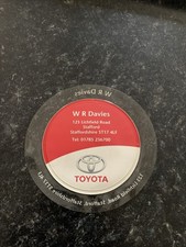 Toyota tax disc for sale  BIRMINGHAM