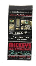 Usado, Mickey's Bar & Restaurant - Hartford, CONN. Matchcover 18 Market St. comprar usado  Enviando para Brazil