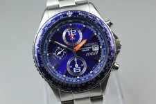 [Perto de ESTADO PERFEITO] SEIKO 7T92-0CF0 ANA modelo piloto azul QZ relógio masculino do Japão, usado comprar usado  Enviando para Brazil
