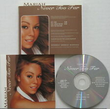 MARIAH CAREY Never Too Far 2001 US PROMO ONLY CD Glitter MIMI Minty! R&B Soul comprar usado  Enviando para Brazil