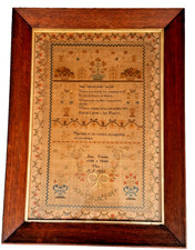 Antique needlework sampler for sale Antique needlework sampler for sale  MORPETH