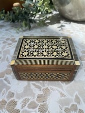 Boîte orientale marqueterie d'occasion  Le Grand-Lucé