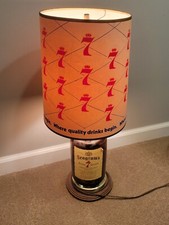 LÂMPADA DE MESA Seagrams Seven 7 garrafa de licor de uísque bar lounge luz sombra comprar usado  Enviando para Brazil