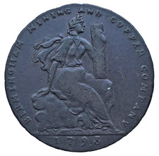 1793 birmingham copper for sale  CHESTER