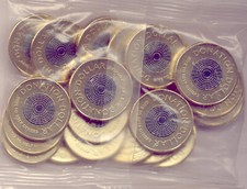 SACO PERFEITO ESTADO com 20 x $1 MOEDAS DE DOAÇÃO NÃO CIRCULADAS - BARATO comprar usado  Enviando para Brazil
