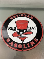 Usado, Placa de serviço Red Hat Tri-Star gasolina óleo motor gasolina comprar usado  Enviando para Brazil
