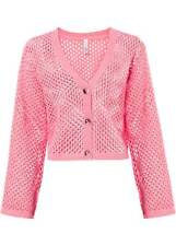 Ajour strickjacke knallrosa gebraucht kaufen  Deutschland