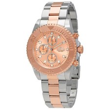 Invicta Pro Diver cronógrafo mostrador rosa relógio masculino dois tons 1775 comprar usado  Enviando para Brazil