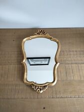 Golden wooden mirror d'occasion  Expédié en Belgium