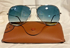 Óculos de sol Ray Ban Aviator RB3025 55mm prata com lente cinza gradiente comprar usado  Enviando para Brazil