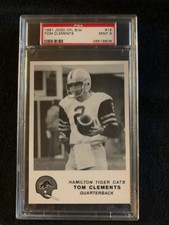 1981 Jogo CFL Tom Clements Rookie RC #18 HOF PSA 9 comprar usado  Enviando para Brazil